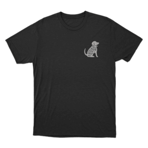 Tell Your Dog I Said Hi Dog Silhouette Unisex T Shirt Black