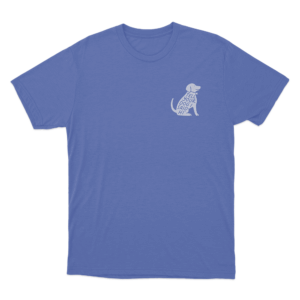 Tell Your Dog I Said Hi Dog Silhouette Unisex T Shirt Blue