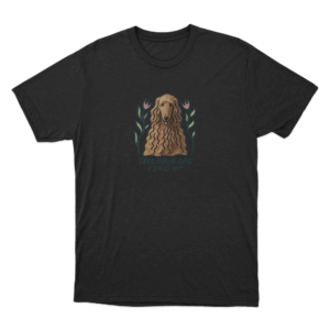 Tell Your Dog I Said Hi Floral Hound Unisex T Shirt Black