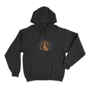 Tell Your Dog I Said Hi Star Emblem Unisex Hoodie Black